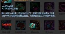 胜负之役匕首出装攻略（胜率提升！打败对手的秘密武器，这个绝对不能错过！）